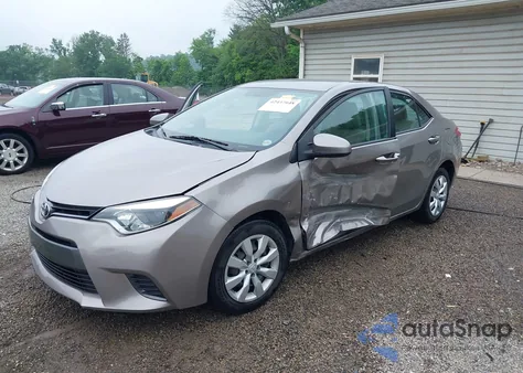 2015 Toyota Corolla Le из США, поврежденный, VIN 2T1BURHE7FC467089
